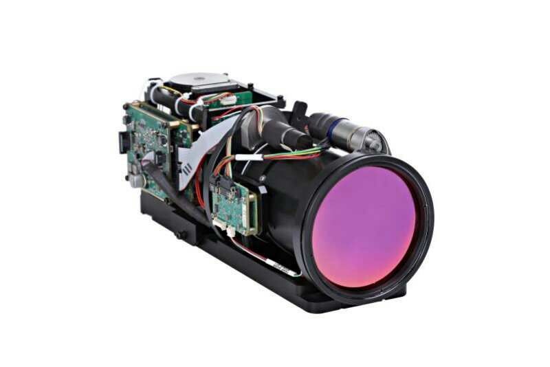 Pixel térmico da câmara de segurança 640x512 do detector de MCT e lente zoom contínua de 15~300mm