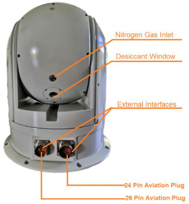 Sistema de vigilância EO/IR Navio-carregado do tamanho compacto de precisão 640×512 alta (EOSS)