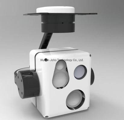 suspensão Cardan transportada por via aérea EO/IR da câmera térmica Uncooled de 8μM~14μM Three Axis LWIR